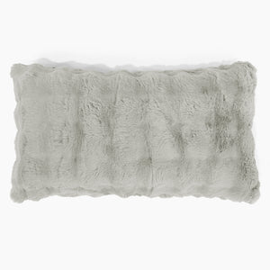XL Rectangular Support Cushion Cover 40 x 70cm - Bubble Faux Fur Sage Green