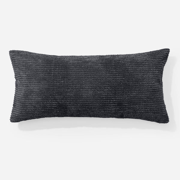 XL Rectangular Support Cushion Cover 40 x 70cm - Pom Pom Black 01