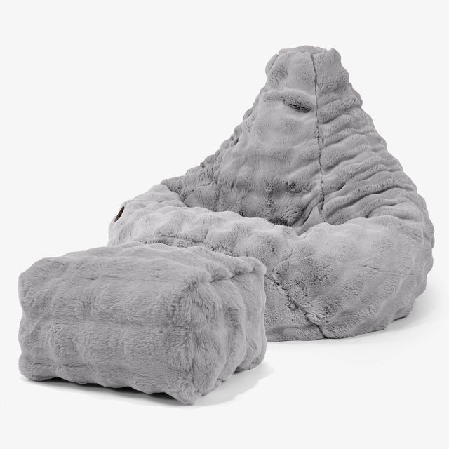 highback-bean-bag-chair-bubble-faux-fur-grey 01