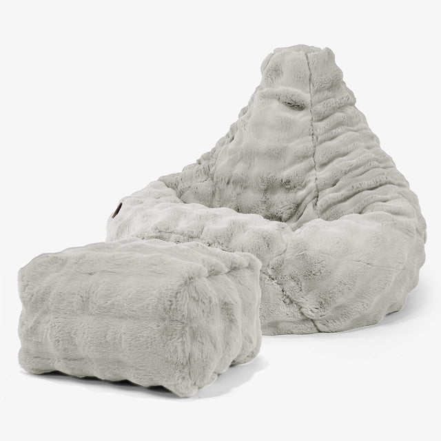 highback-bean-bag-chair-bubble-faux-fur-sage-green 01