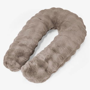 Hug Pillow - Bubble Faux Fur Mink