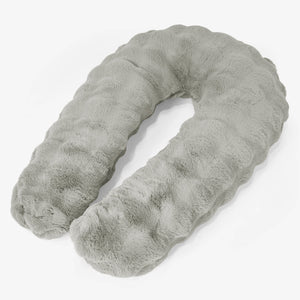 Hug Pillow - Bubble Faux Fur Sage Green
