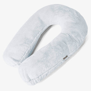 Hug Pillow - Fluffy Faux Fur Rabbit Dusty Blue