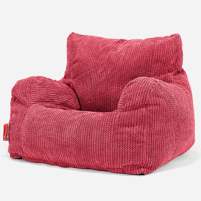 Josephine Bean Bag Armchair - Pom Pom Pastel Red 01