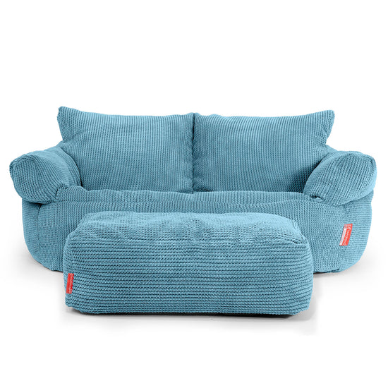 Josephine Sofa Bean Bag - Pom Pom Aegean Blue 02