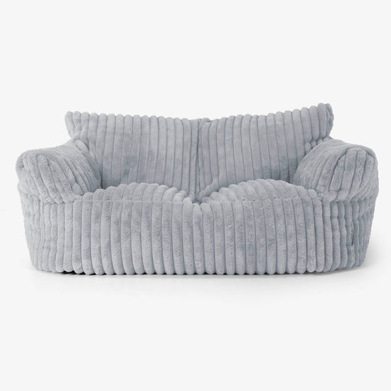 Josephine Sofa Bean Bag - Ultra Plush Cord Duck Egg Blue 01
