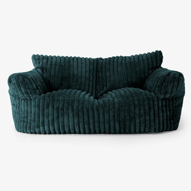 Josephine Sofa Bean Bag - Ultra Plush Cord Teal 01