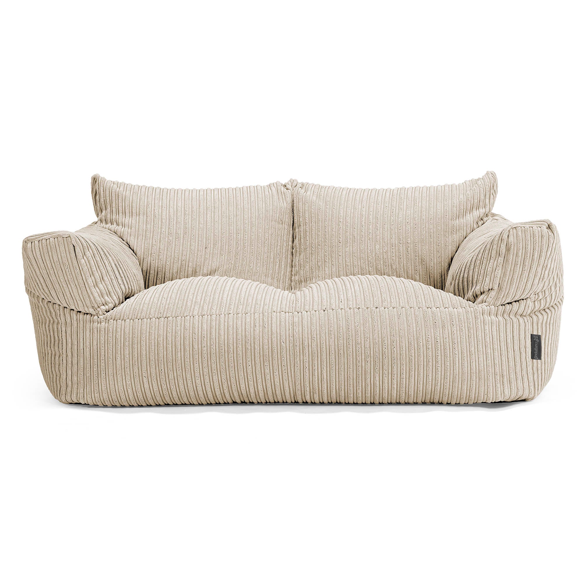 Lounge Pug Josephine Bean Bag Sofa Cord Graphite Grey Beanbag