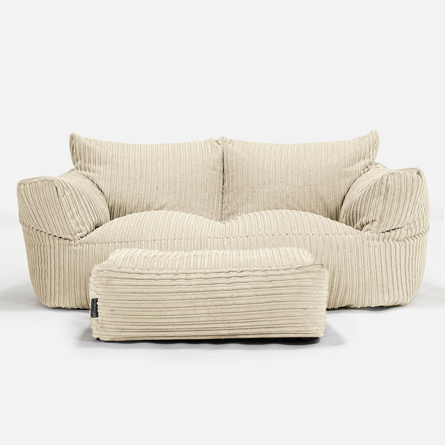 Josephine Sofa Bean Bag - Cord Cream 02