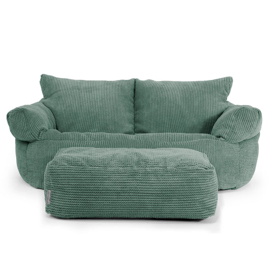 Josephine Sofa Bean Bag - Pom Pom Emerald Green 02