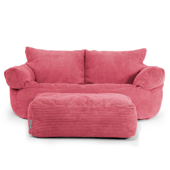Josephine Sofa Bean Bag - Pom Pom Pastel Red 02