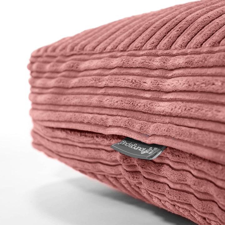 Large Floor Cushion - Cord Peach 02