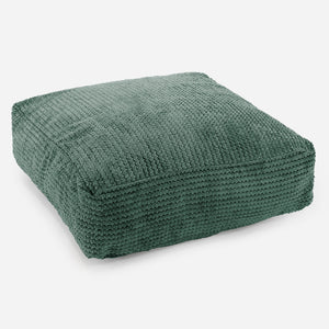 Large Floor Cushion - Pom Pom Emerald Green