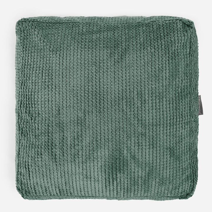 Large Floor Cushion - Pom Pom Emerald Green 03