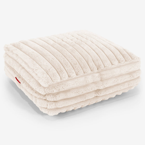 Large Floor Cushion Replacement Cover - Ultra Plush Cord 01