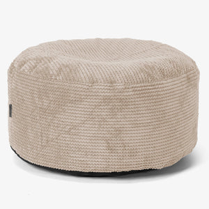 Large Round Footstool - Pom Pom Ivory