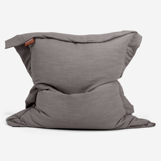 XL Pillow Beanbag - Linen Look Slate Grey 01