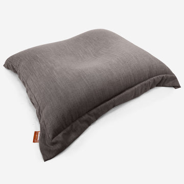 XL Pillow Beanbag - Linen Look Slate Grey 03