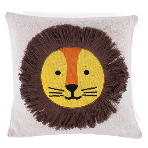 Decorative Cushion Cover 47 x 47cm - Cotton Blend Lion