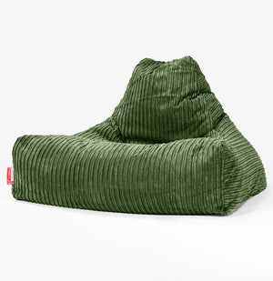 Lounger Beanbag - Cord Forest Green