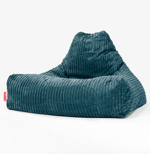 Lounger Beanbag - Cord Teal Blue