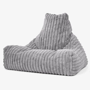 Lounger Beanbag - Ultra Plush Cord Grey