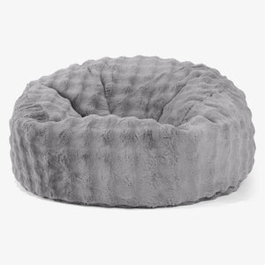 Mammoth Bean Bag Sofa - Bubble Faux Fur Grey