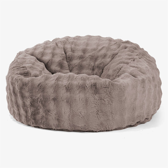 Mammoth Bean Bag Sofa - Bubble Faux Fur Mink 01