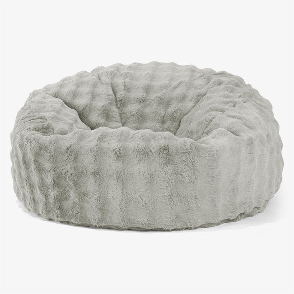 Mammoth Bean Bag Sofa - Bubble Faux Fur Sage Green 01