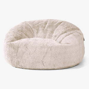 Mammoth Bean Bag Sofa - Fluffy Faux Fur Rabbit Golden Brown