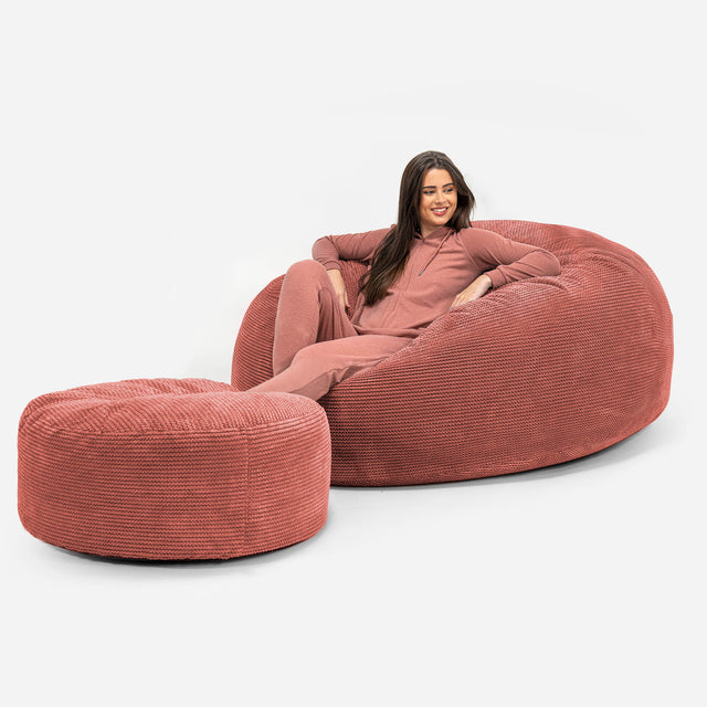 Mega Mammoth Bean Bag - Pom Pom Pumpkin Orange 02