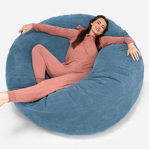 Mega Mammoth Bean Bag Sofa - Pom Pom Sky Blue