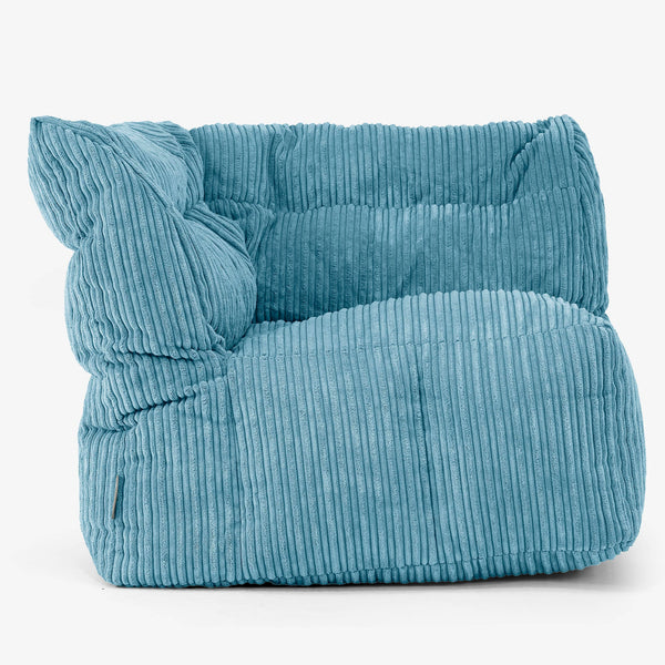 Modular Sofa Bean Bag, Left Corner Section Replacement Cover - Cord 01