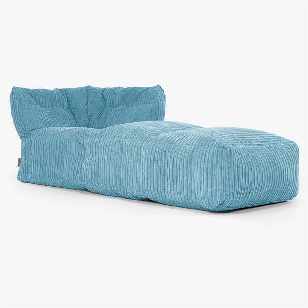 Modular Sofa Bean Bag, Right Chaise Section Replacement Cover - Cord 01