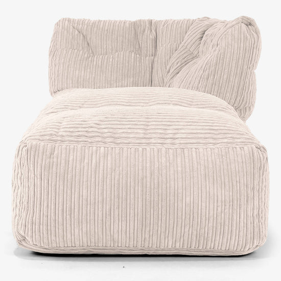 modular-sofa-bean-bag-right-chaise-section-cord-ivory 02