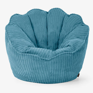 Natalia Sacco Bean Bag Chair - Cord Aegean Blue