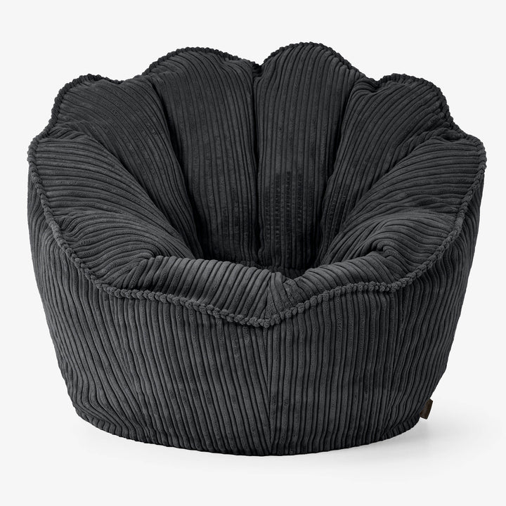 Natalia Sacco Bean Bag Chair - Cord Black 01