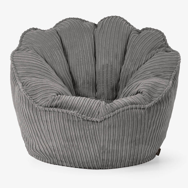 Natalia Sacco Bean Bag Chair - Cord Graphite Grey 01