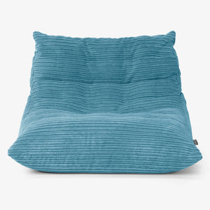 Noah Floor Bean Bag Chair - Cord Aegean Blue