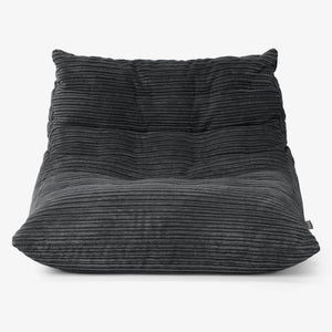 Noah Floor Bean Bag Chair - Cord Black