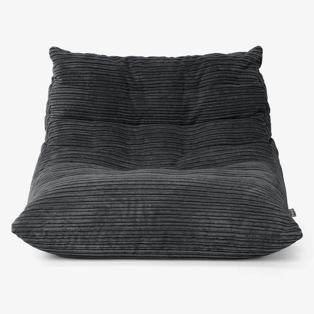 Noah Floor Chair Bean Bag - Cord Black 01