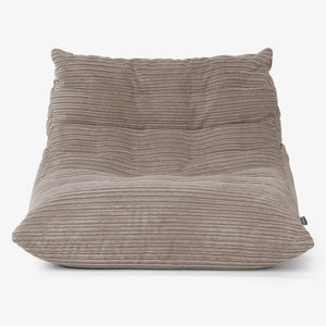 Noah Floor Bean Bag Chair - Cord Dovetail Grey