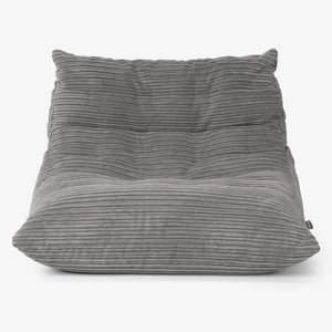 Noah Floor Bean Bag Chair - Cord Graphite Grey