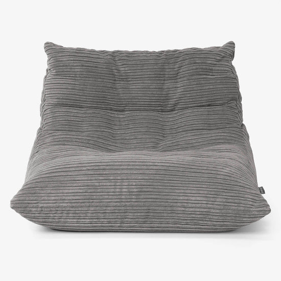 Noah Floor Chair Bean Bag - Cord Graphite 01