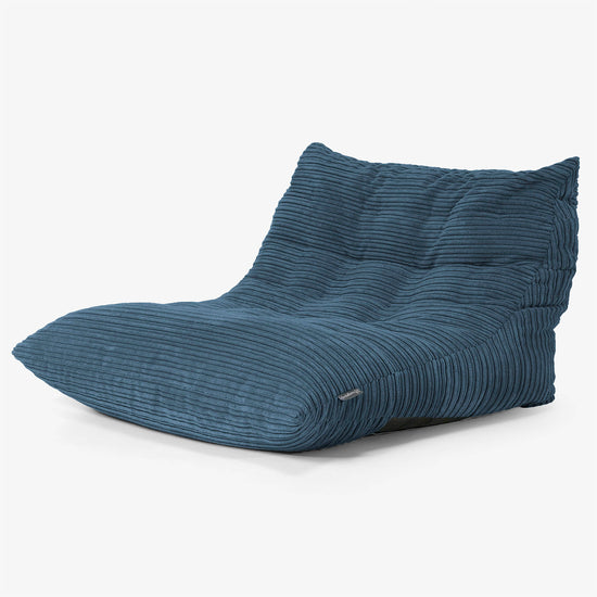Noah Floor Chair Bean Bag - Cord Navy 02