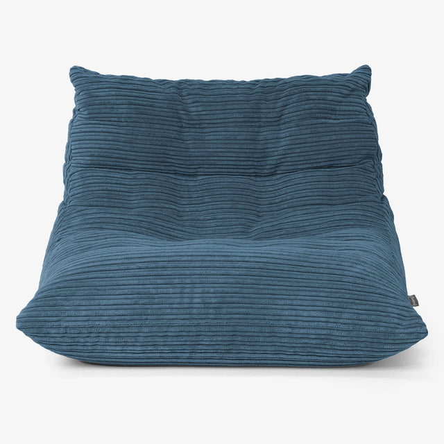 Noah Floor Chair Bean Bag - Cord Navy 01