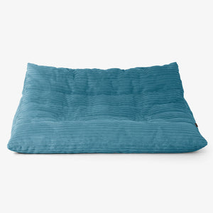 Noah Floor Sofa Bean Bag - Cord Aegean Blue