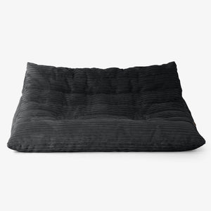 Noah Floor Sofa Bean Bag - Cord Black