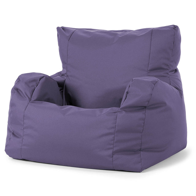 Josephine Bean Bag Armchair - Outdoor Easy Care Purple 01