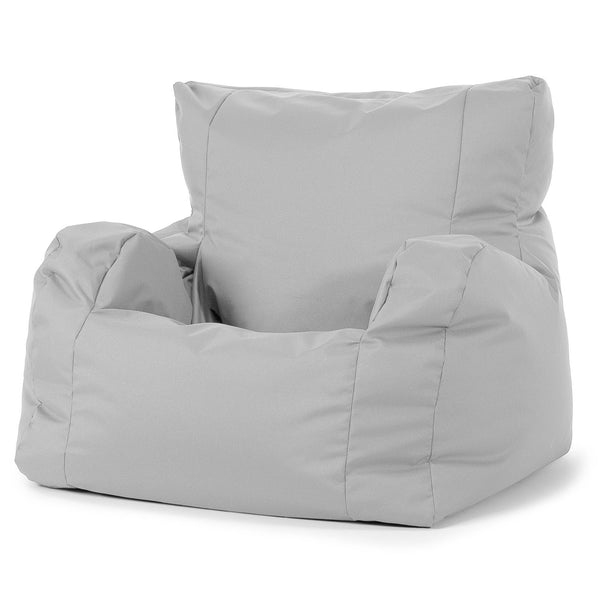 Josephine Bean Bag Armchair - Outdoor Easy Care Silver Grey 01